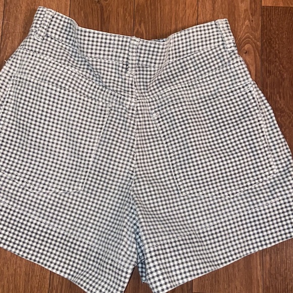 ZARA denim checkered gingham shorts - Picture 5 of 5
